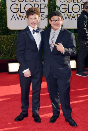 2014 Golden Globes - Red Carpet - Nolan Gould and Rico Rodriguez